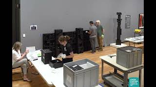 Louise Nevelsons quotRain Forest Wallquot  Installation Time Lapse [upl. by Ocram998]