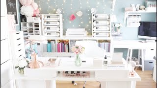 CRAFT ROOM Organize With Me  UPDATES  At Home With Quita [upl. by Attiuqal]