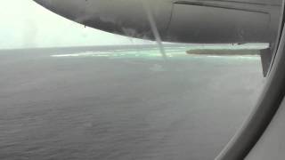 Dash 8 landing in Tobago [upl. by Anelim722]