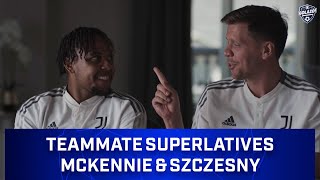 quotIM RICO SUAVE WITH ITquot  McKennie amp Szczesny Reveal Juves Best Dressed Dancers Singers Etc [upl. by Lirba770]