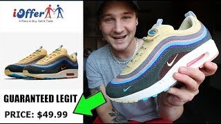 BUYING LEGIT SNEAKERS OFF IOFFER FOR HALF THE PRICE 100 REAL WOTHERSPOON AIR MAX [upl. by Ynnig]