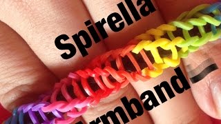 Rainbow Loom Spirilla Armband  German Tutorial [upl. by Jemmy502]