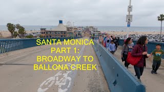 Biking Santa Monica Part 1 Broadway to Ballona Creek [upl. by Mariellen500]