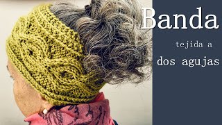 BandaVincha para el cabello a dos agujas ¡Hermosa y paso a paso [upl. by Aihtenyc]