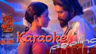 peelings song karaoke pushpa2 alluarjun pushpa2 srivalli karaoke ytvideo [upl. by Yrelle509]