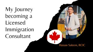 Becoming an Immigration Consultant of Canada My First Video [upl. by Pascal]