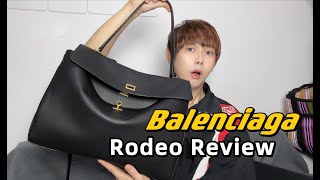 Hottest Bag in 2024 BALENCIAGA RODEO BAG LARGE SIZE Review Is it Heavy What fits in Styling Ways [upl. by Delamare]