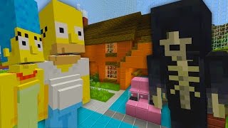 HOMER DIES  RIP THE SIMPSONS MINECRAFT THE SIMPSONS MINECRAFT XBOX ROLEPLAY 6 [upl. by Bray]