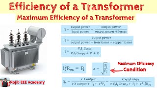 Efficiency of Transformer at Full and Half Load  Maximum Efficiency of a Transformer Bangla [upl. by Nwahsak]