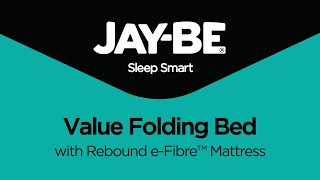 JayBe® Value Folding Bed with Rebound eFibre® Mattress [upl. by Noeled]