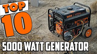 Best 5000 Watt Generator In 2024  Top 10 5000 Watt Generators Review [upl. by Ylirama739]