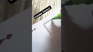 Page Decoration Ideas no 1shorts shortfeed youtubeshorts shortvideo short corner doodle1 [upl. by Atsirhc]