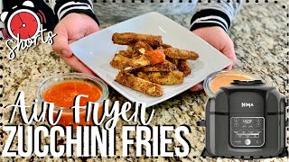 Air Fry Zucchini Fries  Easy veggie side dish in the Air Fryer  Ninja Foodi Recipes shorts [upl. by Nuhsed]