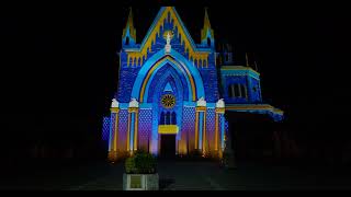 Santuario di San Pancrazio Pianezza la nuova illuminazione [upl. by Suhcnip]