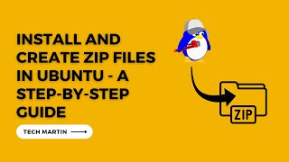 Install and Create Zip Files in Ubuntu Server [upl. by Loziram]