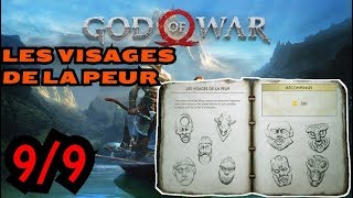 God of War  Artefacts Les visages de la peur  Guide des trophées7 [upl. by Ellerahs]