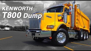 NEW Yellow Kenworth T800 TriAxle Dump Truck For Sale [upl. by Lula]