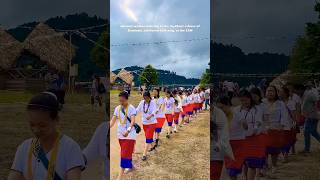 Apatani women dancing on Daminda in Ziro Music Festival 🦋 shorts ziro northeastindia [upl. by Nevins538]