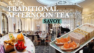 Stunning AFTERNOON TEA at Savoy  Best Afternoon Tea in London [upl. by Htebi212]