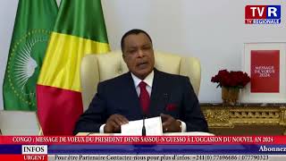 CONGO  MESSAGE DE VOEUX DU PRESIDENT DENIS SASSOUNGUESSO À LOCCASION DU NOUVEL AN 2024 [upl. by Broida444]