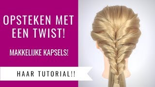 OPSTEKEN HALFLANG EN LANG HAAR  MAKKELIJKE KAPSELS  Dazzling Beauty [upl. by Eliades]