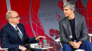 Larry Page Talks Alphabet Warren Buffett And Project Loon At Fortune Global Forum 2015  Fortune [upl. by Eglanteen972]