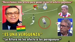 LLORAN PERIODISTAS BOLIVIANOS EXPLOTAN tras EMPATE con PARAGUAY VS BOLIVIA 22 HOY [upl. by Andros21]