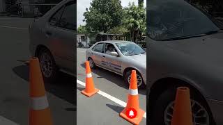 PARALLEL PARKING WITH CONES  FIRST TIME PRACTICE DRIVING  TESDA SCHOOLING [upl. by Shirlene]