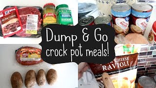 DUMP amp GO CROCK POT MEALS  QUICK amp EASY CROCK POT RECIPES [upl. by Nulubez140]