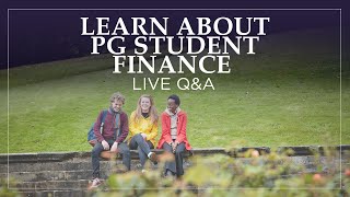 Learn About Postgraduate Student Finance  Live QampA [upl. by Annawit]