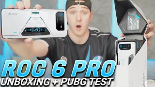 ROG Phone 6 Pro Unboxing amp PUBG MOBILE Gameplay [upl. by Crowley]