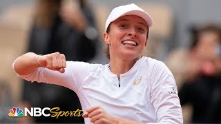 French Open 2020 Iga Swiatek sweeps Sofia Kenin in womens final  HIGHLIGHTS  NBC Sports [upl. by Feinberg]