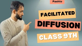 Facilitated diffusion Explained by Basharat Ali Lectures  Class 9th Biology  Cell And Tissues [upl. by Alyson]