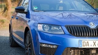 2015 Skoda Octavia RS Combi  Skoda Octavia vRS estate review test  Autogefühl [upl. by Nuawed]