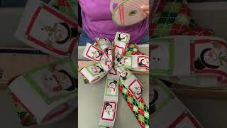 How to Make a Multi Ribbon Christmas Bow  How to Make a Bow for a Wreath  DIY HOLIDAY WREATH BOW 🎀 [upl. by Mages]