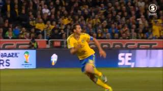 Sverige VS Österrike Zlatan Ibrahimovic 2013 [upl. by Bekki224]