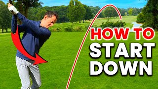 EFFORTLESS GOLF SWING  How to Start the Downswing like a Tour Pro  GAME CHANGER Golf Drill [upl. by Artina]