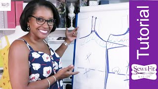 32 Pattern Design Drafting a Camisole and Adjusting the straps [upl. by Gregoire]