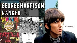 Every George Harrison Beatles Song Ranked [upl. by Annaynek]