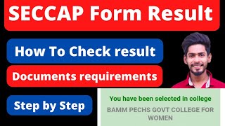 SECCAP Form result has been announced  How to Check SECCAP Form Karachi Board 2022 [upl. by Anazus225]