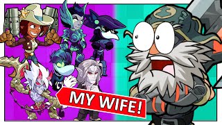 My WIFE 🥰  5 HARD BOTS vs Me 🤣 • Brawlhalla Gameplay [upl. by Eiramanna]