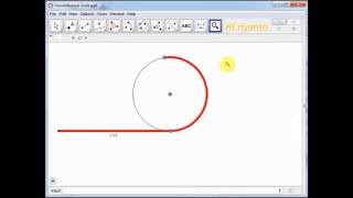 Math in Geogebra Circumference of Circle [upl. by Siravart]