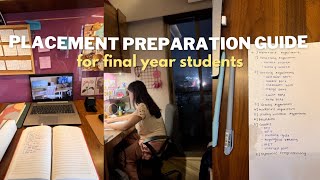 PLACEMENT PREPARATION GUIDE  DSA Aptitude Resume Rejections👩‍💻 [upl. by Wagshul]