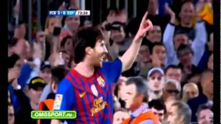 Barcelona vs Espanyol 40 All Goals amp Highlights Lionel Messi 4 Goals Vs Espanyol 552012 [upl. by Petras]