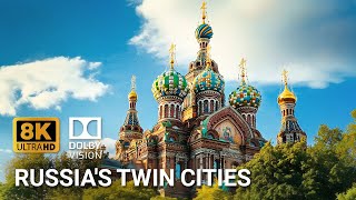 Russias BEST City Showdown Moscow VS Saint Petersburg in 4K HDR Dolby Vision [upl. by Ttenaj600]