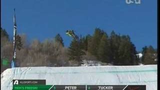 Dew Tour 2010 Snowbasin Ski Slopestyle Finals Philip Casabon Run 1 [upl. by Abroms889]