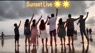 SUNSET LIVE 🌒 sunset sunsetview enjoy trending beautiful vlog weather sunsetlovers [upl. by Eseilenna147]