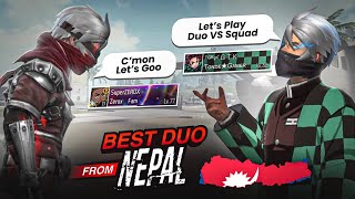 The Best DUO from Nepal🇳🇵ZEROX x GTK  Playing Duo Vs Squad🎭40 Kills Target🎯 [upl. by Lou704]