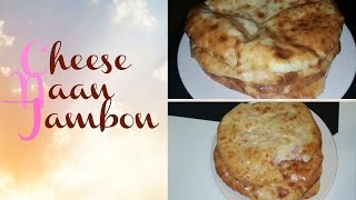 Recette Naan fromage jambon RAPIDE ET FACILE [upl. by Anilef]