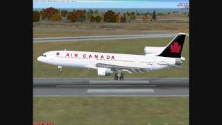 Air Canada L1011 R29 Keflavik landing FSX [upl. by Wistrup]